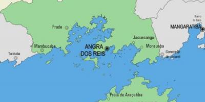 რუკა Angra dos Reis მუნიციპალიტეტის