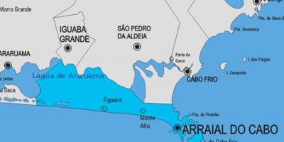 რუკა Arraial ნუ Cabo მუნიციპალიტეტის
