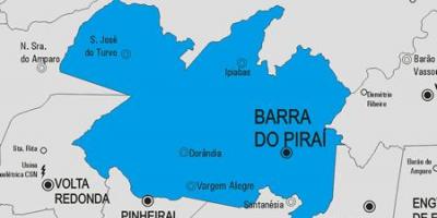 რუკა Barra ნუ Piraí მუნიციპალიტეტის