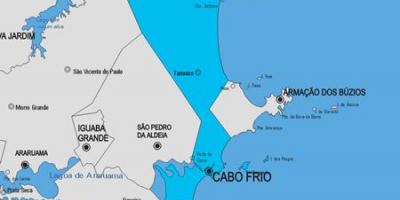 რუკა Cabo Frio მუნიციპალიტეტის