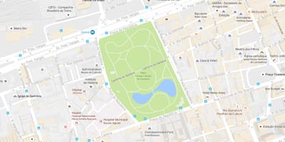 რუკა Campo de Santana პარკი