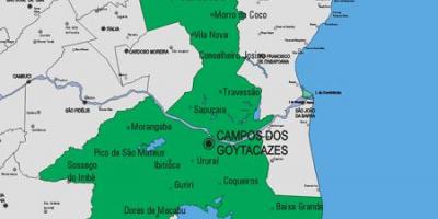 რუკა Carapebus მუნიციპალიტეტის
