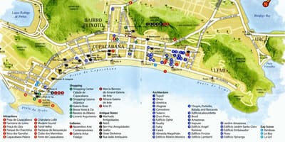 რუკა Copacabana beach