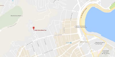 რუკა favela Santa Marta