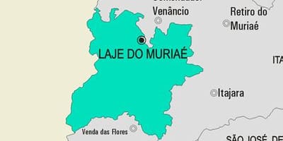 რუკა Laje ნუ Muriaé მუნიციპალიტეტის