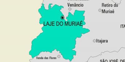 რუკა Laje ნუ Muriaé მუნიციპალიტეტის