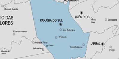რუკა Paraíba do Sul მუნიციპალიტეტის