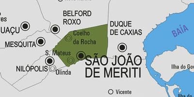 რუკა São ჟოაო დე Meriti მუნიციპალიტეტის