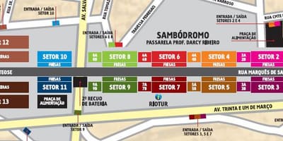 რუკა Sambódromo