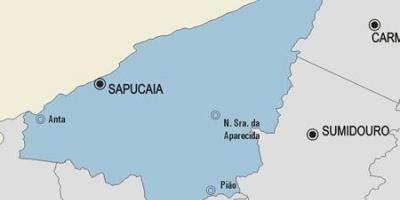 რუკა Sapucaia მუნიციპალიტეტის