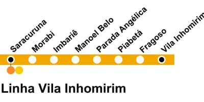 რუკა SuperVia - ონლაინ Vila Inhomirim