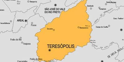 რუკა Teresópolis მუნიციპალიტეტის