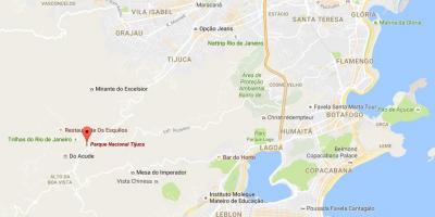 რუკა Tijuca ეროვნული პარკი